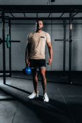 Zeus Simplicity T-Shirt (Tan) (Black Logo)