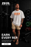 Zeus Oversized T-Shirt (White) (Orange Logo)