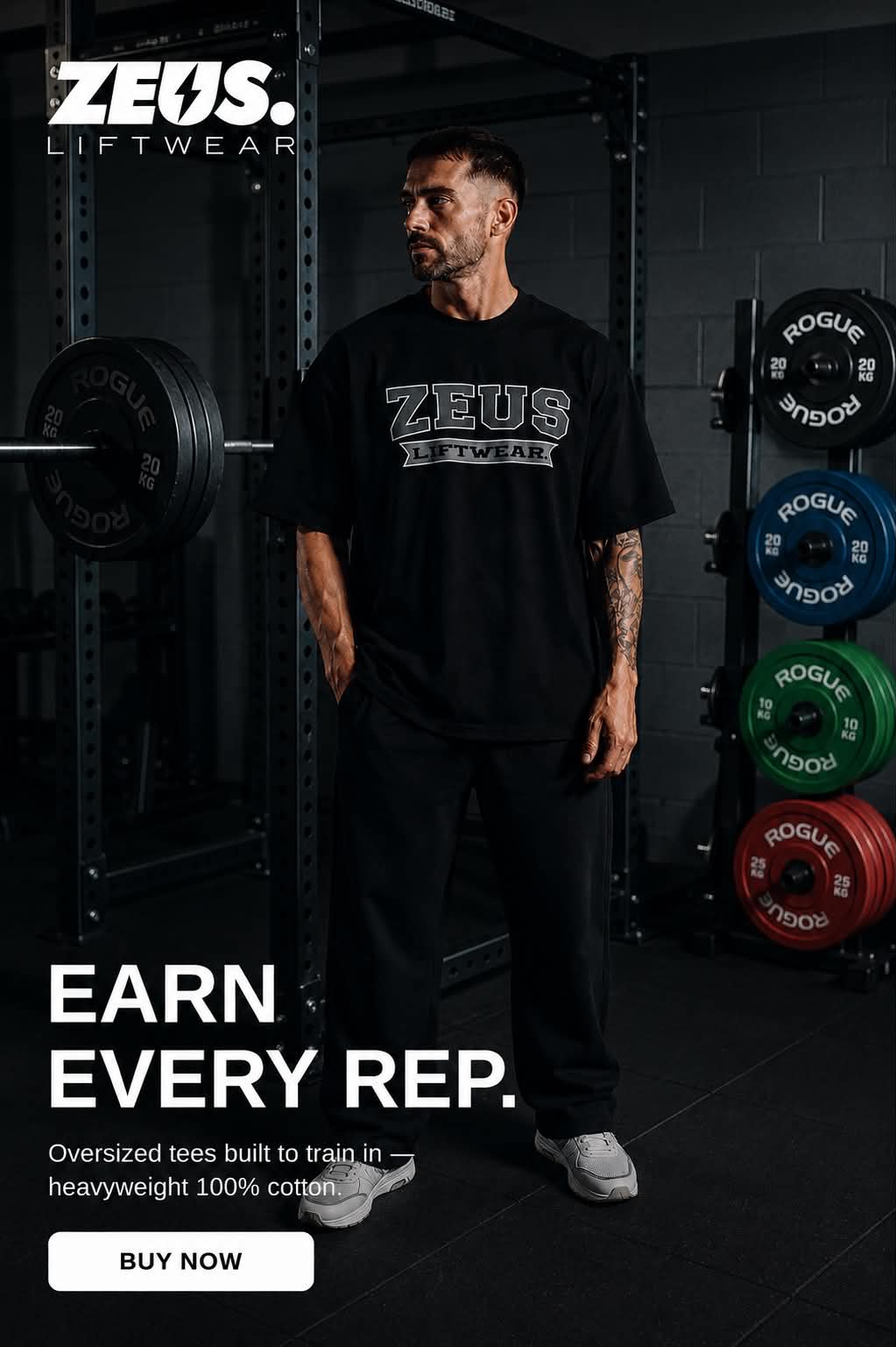 Zeus Oversized T-Shirt (Black)