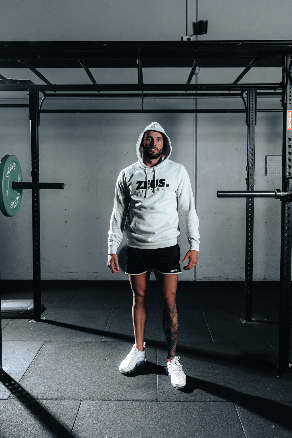 Zeus Hoodie (White Marle)