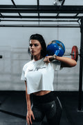 Zeus Crop Tee (White)