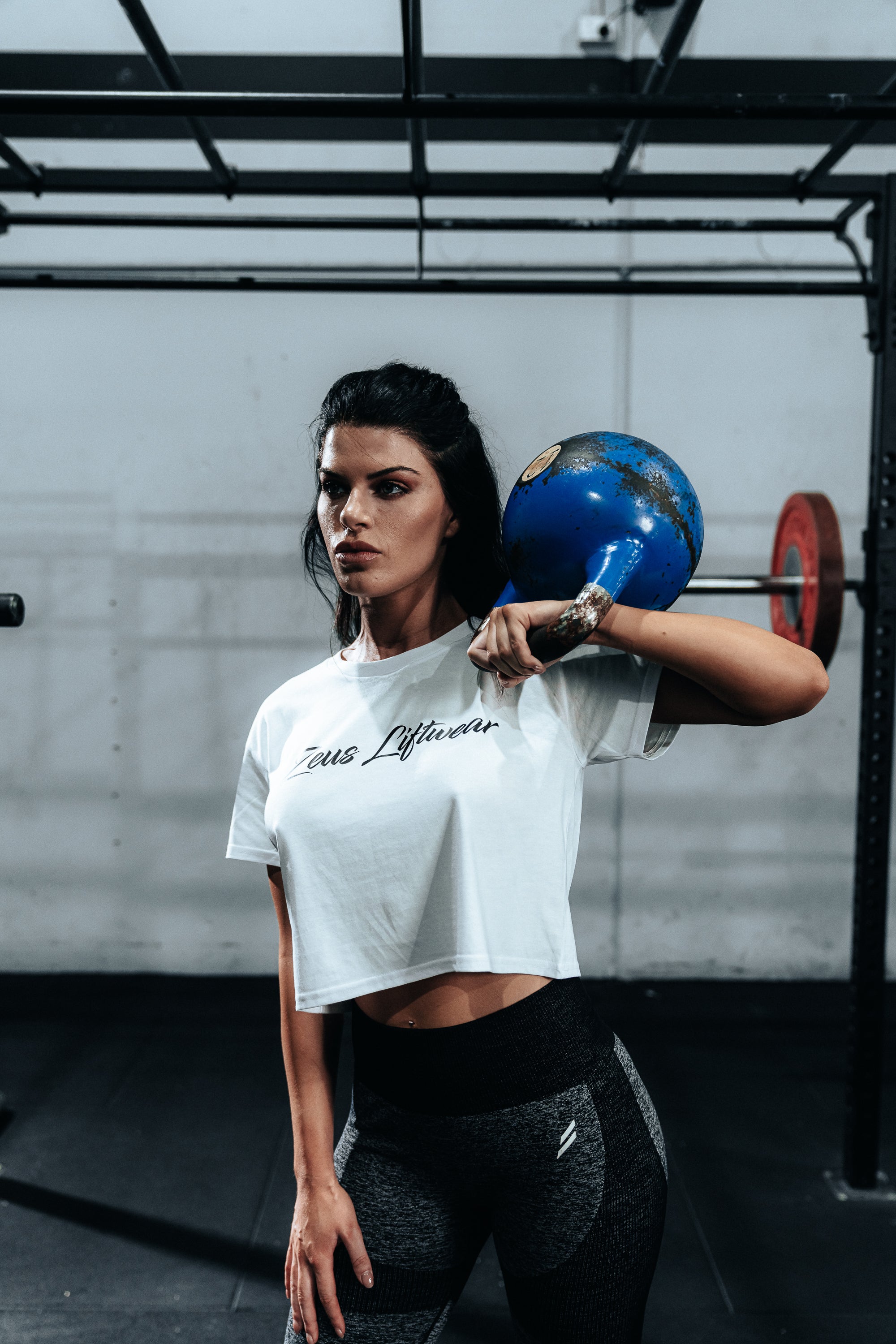 Zeus Crop Tee (White)