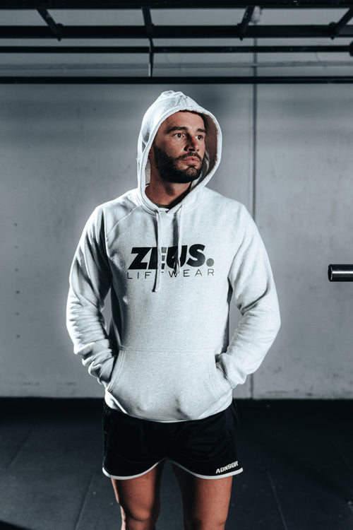 Zeus Hoodie (White Marle)
