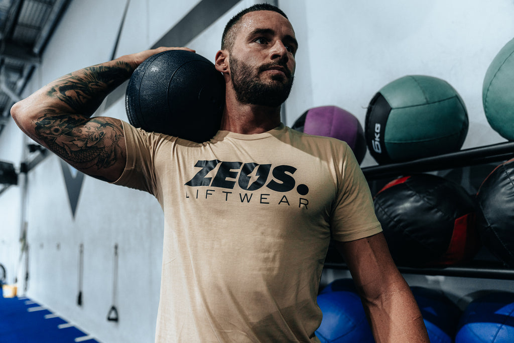 Zeus T-Shirt (Tan/Black)